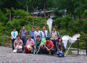 今熊山昆虫調査会集合写真（2010年6月）
