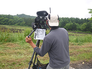 鳥の動きを追っています。