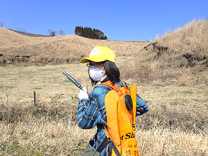 阿蘇の野焼きへ参加