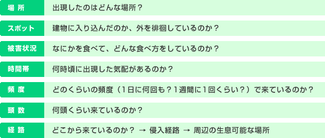 動物行動の把握ステップ