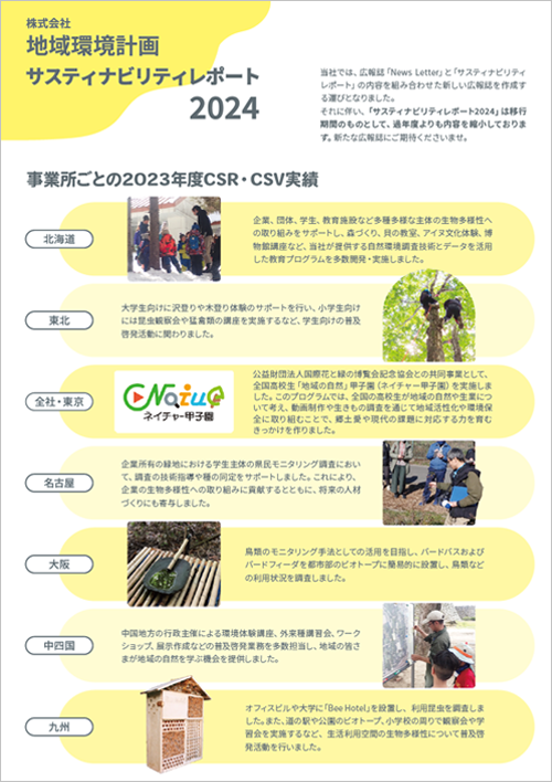 ちいかん（地域環境計画）サスティナビリティレポート2024
