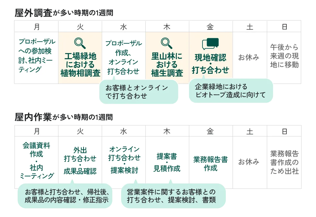 ある夏の1週間ある冬の一週間