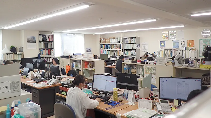 北海道支社の社内風景