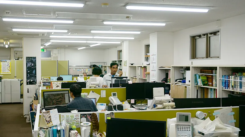 大阪支社の社内風景