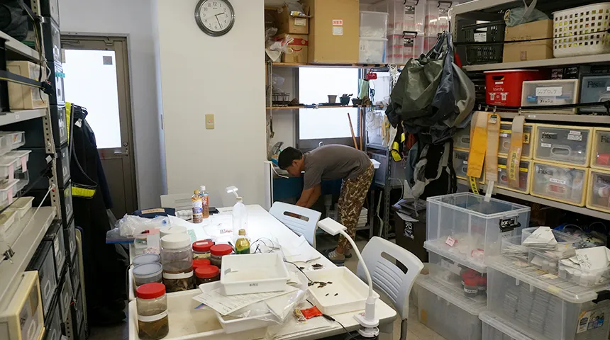 大阪の機材ルーム